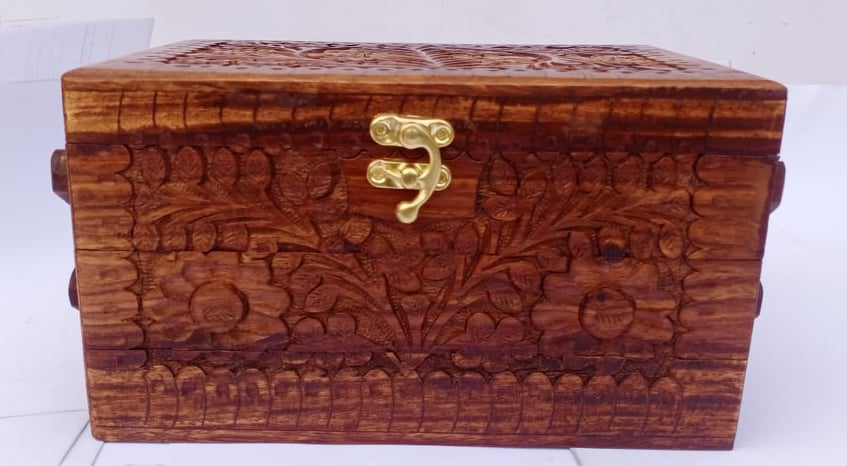 Hand Made Wood Jewellery Box 3 steps High Quality ch-002 - Image 5