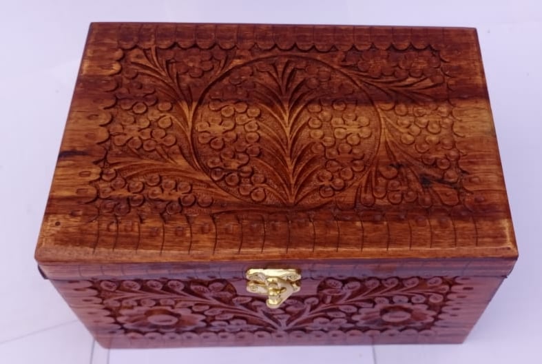 Hand Made Wood Jewellery Box 3 steps High Quality ch-002 - Image 10