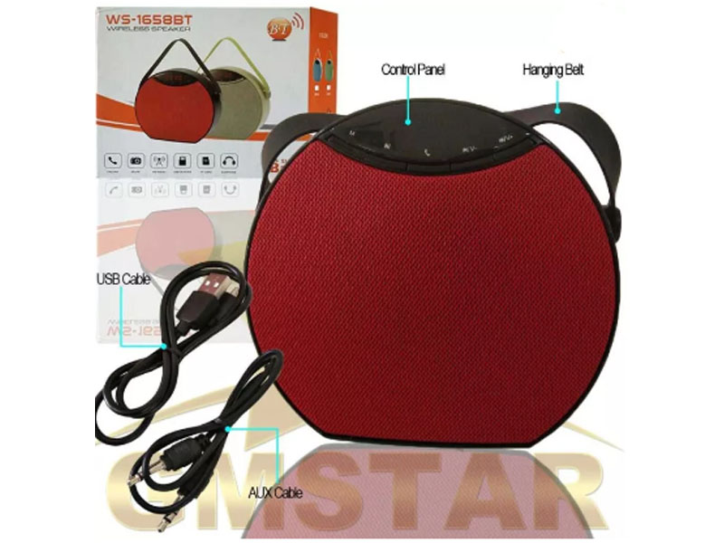 WSTER WS-1658BT BLUETOOTH WIRELESS SPEAKER TFT/USB GS-20 - Image 2