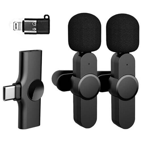 K11 2 IN 1 Collar Wireless Microphone Iphone/Android & Type C Supported - Image 3