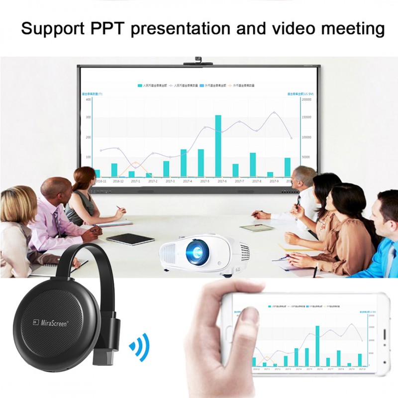 Mirascreen G38 1080P Wireless WiFi Display Dongle TV Receiver Wireless Display HD TV Stick For DLNA Miracast TV Receiver - Image 2