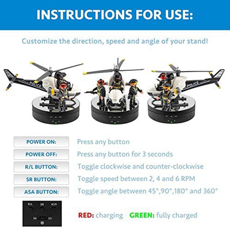 360 Degree Motorized Rotating Mirrored Display Stand Turntable Show Case for Show Jewelry Take Photo Backdrop Stand - Image 3